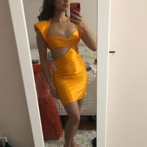ASOS orange dress